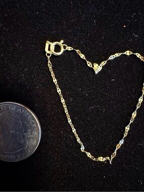 Vintage Dainty 10K Yellow Gold Baby/Childs Bracelet (5.75 inches)